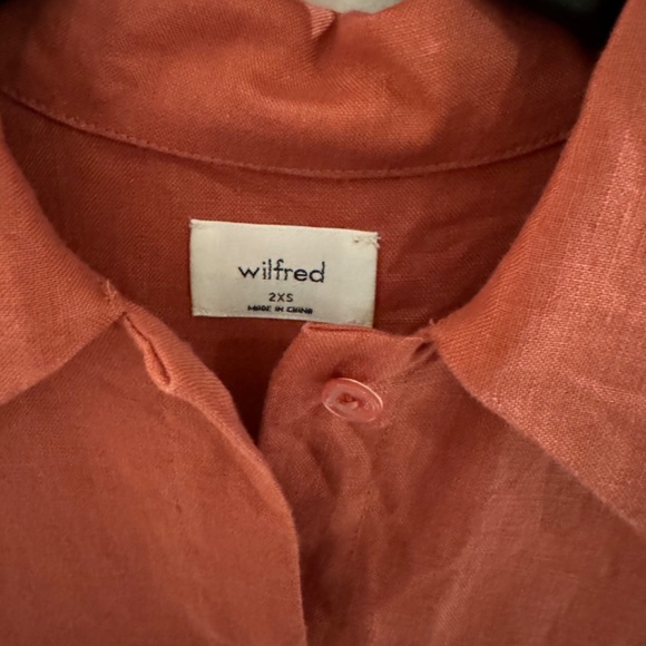 Wilfred Gelato Linen Shirt (red) - Picture 2 of 2